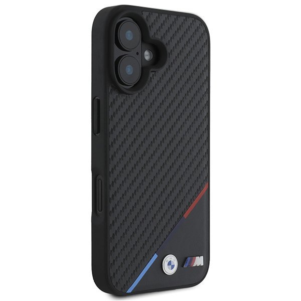 BMW BMHMP16S23PUDTK iPhone 166.1&quot; czarny/black hardcase M Carbon Tricolor Line MagSafe