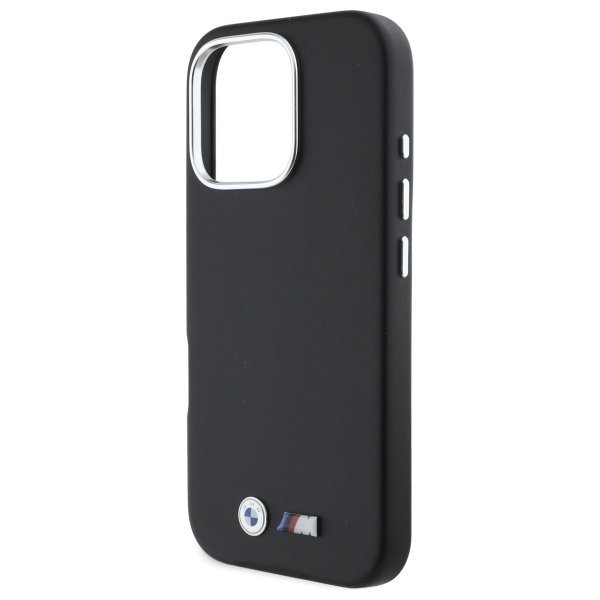 BMW BMHMP16L23PMWK iPhone 16 Pro 6.3&quot; czarny/black hardcase M Smooth Full Wrapped Metal MagSafe