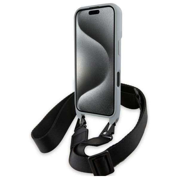BMW BMHCP16S23PSCCG iPhone 16 6.1&quot;       szary/grey hardcase M Edition Carbon Stripe & Strap