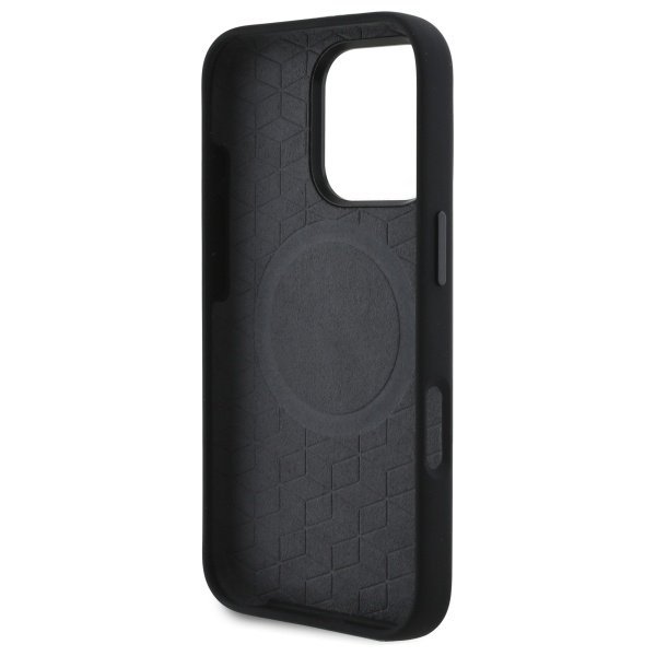 BMW BMHMP16X23SROK iPhone 16 Pro Max     6.9&quot; czarny/black hardcase M Silicone Printed Ring MagSafe