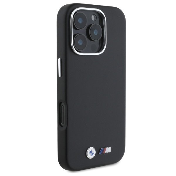 BMW BMHCP16L23PMWK iPhone 16 Pro 6.3&quot;    czarny/black hardcase M Smooth Full Wrapped Metal