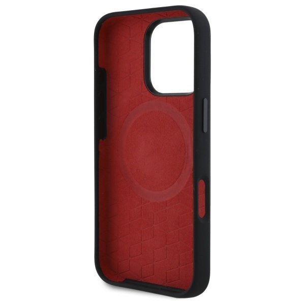 BMW BMHMP16X23SSPK iPhone 16 Pro Max 6.9&quot; czarny/black hardcase Silicone Random Lines MagSafe