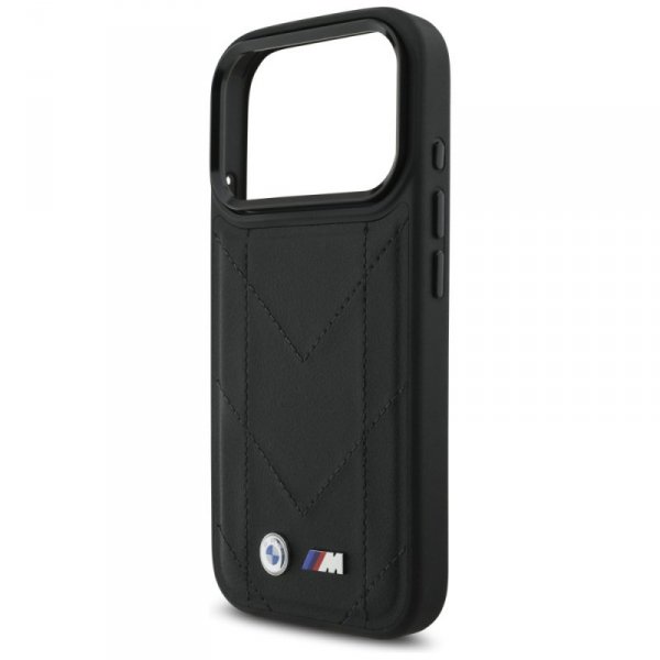 Etui BMW M Quilted Logo MagSafe do       iPhone 17 Pro czarny