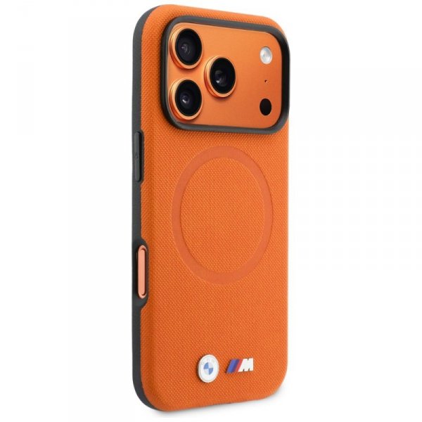 Etui BMW M FW Logo Metal MagSafe do      iPhone 17 Pro pomarańczowy