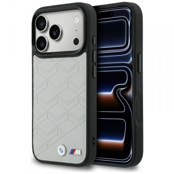 Etui BMW M Shape Logo MagSafe do iPhone  17 Pro Max szary