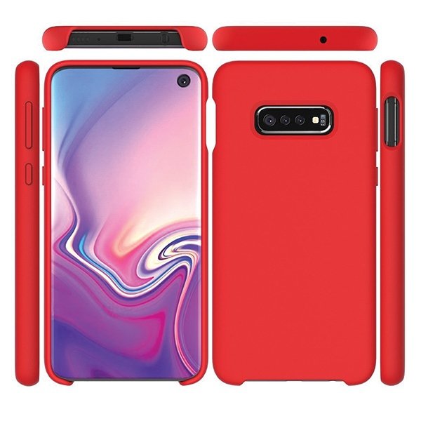 Beline Etui Silicone Samsung A12/M12 czerwony/red