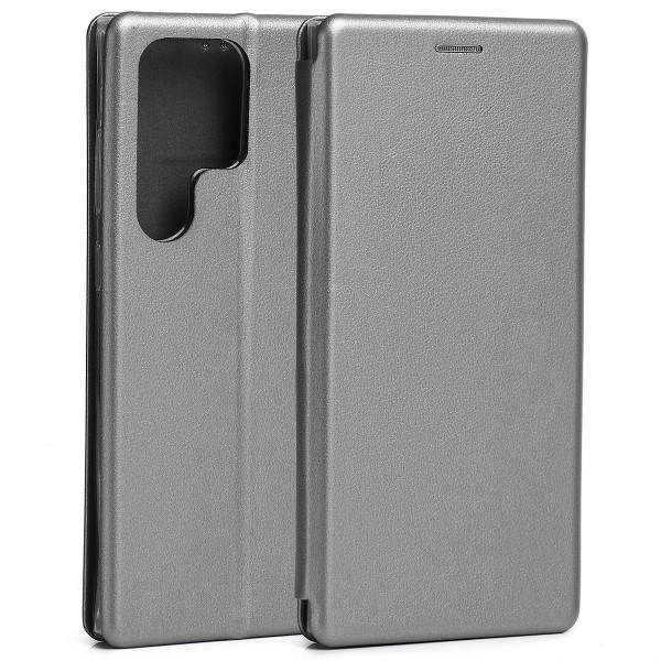 Beline Etui Book Magnetic Samsung S23 Ultra S918  stalowy/steel