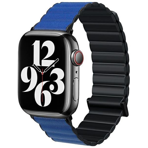 Beline pasek Apple Watch Magnetic Pro42/44/45/49mm czarno/niebieski  black/blue box