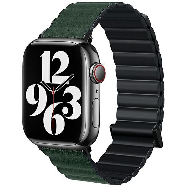 Beline pasek Apple Watch Magnetic Pro42/44/45/49mm czarno/zielony  black/green box