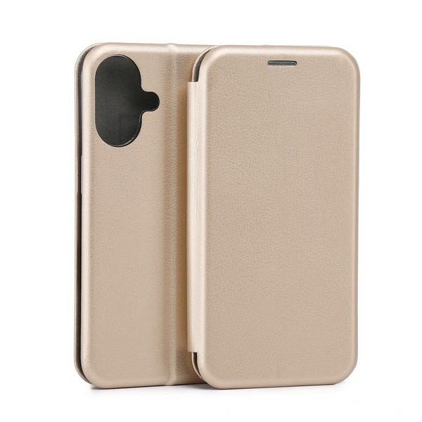 Beline Etui Book Magnetic iPhone 16 6.1&quot; złoty/gold