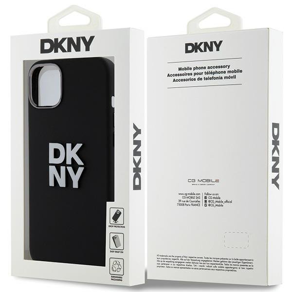 DKNY DKHCP15MSMCBSK iPhone 15 Plus / 14Plus 6.7&quot; czarny/black hardcase Liquid Silicone Metal Logo