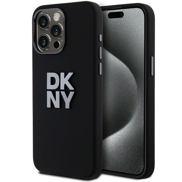 DKNY DKHCP15XSMCBSK iPhone 15 Pro Max6.7&quot; czarny/black hardcase Liquid Silicone Metal Logo