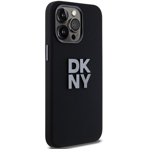 DKNY DKHCP15XSMCBSK iPhone 15 Pro Max 6.7&quot; czarny/black hardcase Liquid Silicone Metal Logo