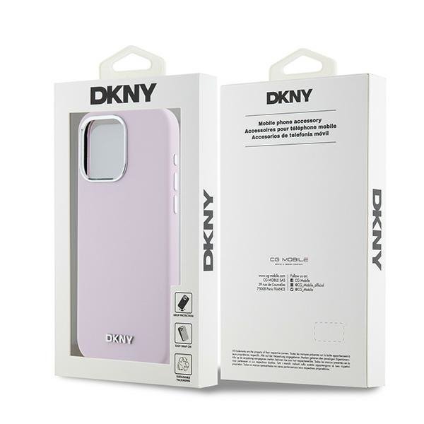 DKNY DKHMP14XSMCHLP iPhone 14 Pro Max 6.7&quot; różowy/pink hardcase Liquid Silicone Small Metal Logo MagSafe