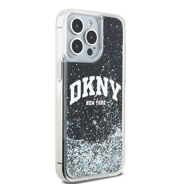 DKNY DKHCP14XLBNAEK iPhone 14 Pro Max 6.7&quot; czarny/black hardcase Liquid Glitter Big Logo
