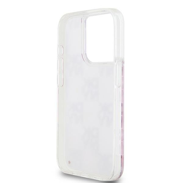 DKNY DKHCP15LLCPEPP iPhone 15 Pro 6.1&quot; różowy/pink hardcase Liquid Glitter Multilogo
