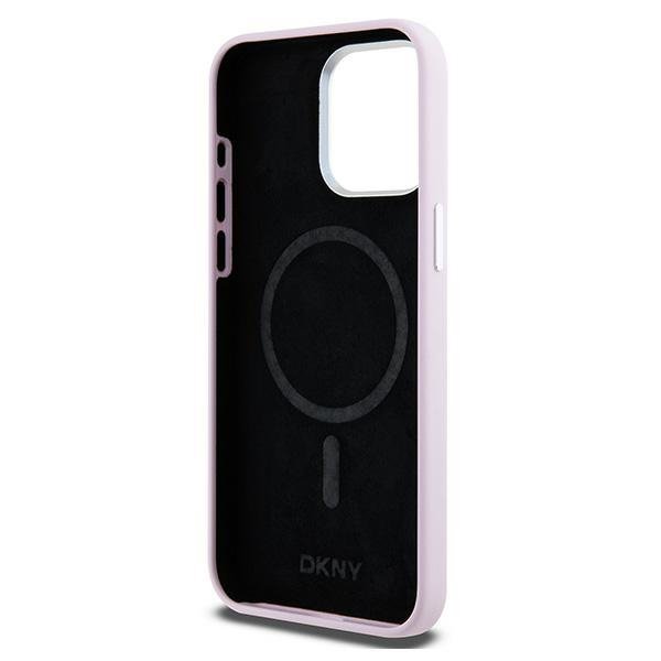 DKNY DKHMP15XSMCHLP iPhone 15 Pro Max6.7&quot; różowy/pink hardcase Liquid Silicone Small Metal Logo MagSafe