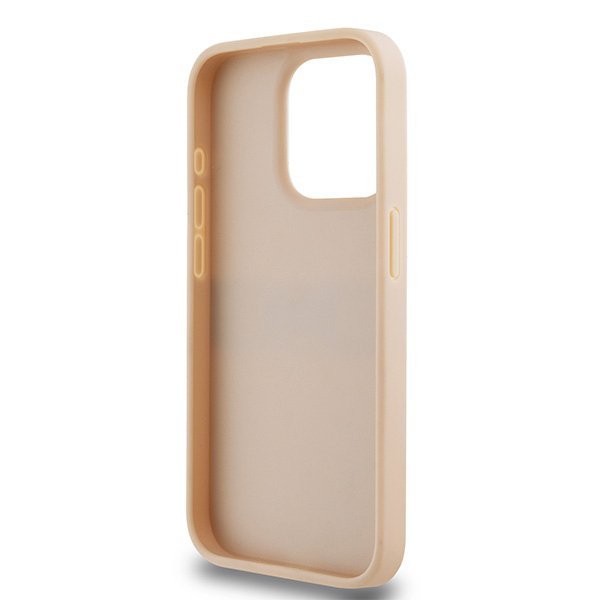 DKNY DKHCP15LPRTHSLP iPhone 15 Pro6.1&quot; różowy/pink hardcase Leather Mono Stripe & Metal Logo