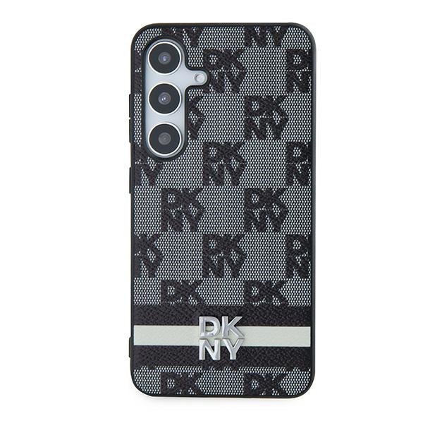 DKNY DKHCS24SPCPTSSK S24 S921czarny/black hardcase Leather Checkered Mono Pattern & Printed Stripes