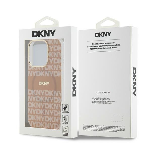 DKNY DKHMP14LHRHSEP iPhone 14 Pro6.1&quot; różowy/pink hardcase IML Mono & Stripe MagSafe