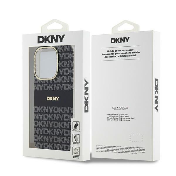 DKNY DKHMP14LHRHSEK iPhone 14 Pro6.1&quot; czarny/black hardcase IML Mono & Stripe MagSafe