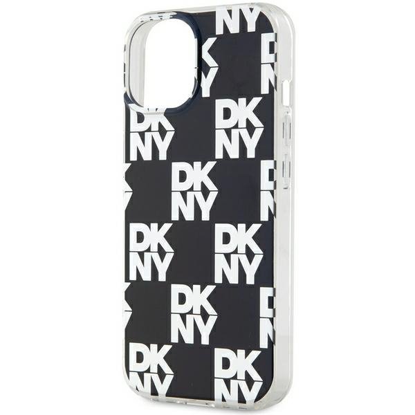 DKNY DKHCP15MHDLCEK iPhone 15 Plus /14 Plus 6.7&quot; czarny/black hardcase IML Checkered Mono Pattern