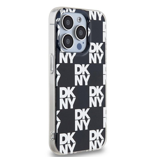 DKNY DKHCP15XHDLCEK iPhone 15 Pro Max6.7&quot; czarny/black hardcase IML Checkered Mono Pattern