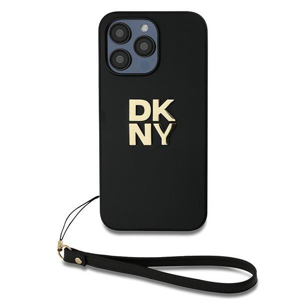DKNY DKHCP14XPBSWSK iPhone 14 Pro Max6.7&quot; czarny/black hardcase Wrist Strap Stock Logo