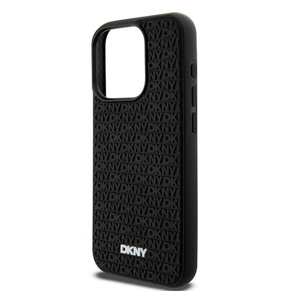 DKNY DKHCP15X3DRPWK iPhone 15 Pro Max6.7&quot; czarny/black hardcase 3D Rubber Repeat Pattern