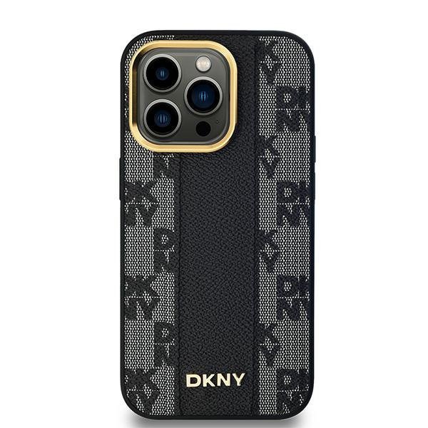 DKNY DKHMP14XPCPVSLK iPhone 14 Pro Max6.7&quot; czarny/black hardcase Leather Checkered Mono Pattern MagSafe