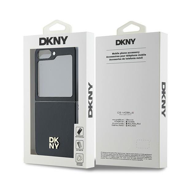 DKNY DKHCZF6PSMCSLK Z Flip6 F741czarny/black lether Matal Stack Logo