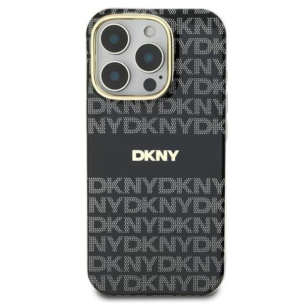 DKNY DKHMP16XHRHSEK iPhone 16 Pro Max6.9&quot; czarny/black hardcase Repeat Texture Pattern With Stripe