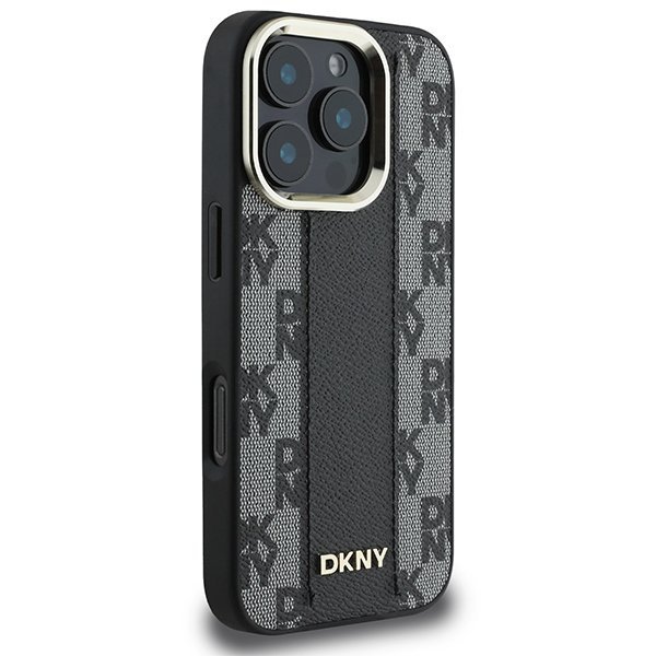 DKNY DKHMP16LPCPVSLK iPhone 16 Pro6.3&quot; czarny/black hardcase Checkered Pattern Magsafe