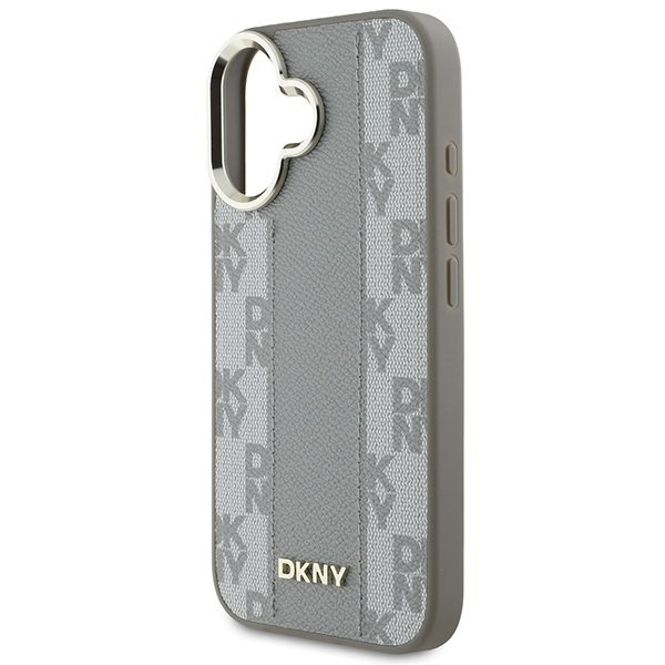 DKNY DKHMP16SPCPVSLE iPhone 16 6.1&quot; beżowy/beige hardcase Checkered Pattern Magsafe