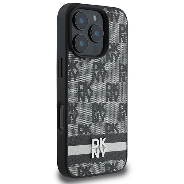 DKNY DKHCP16XPCPTSSK iPhone 16 Pro Max6,9&quot; czarny/black hardcase Checkered Pattern & Printed Stripes