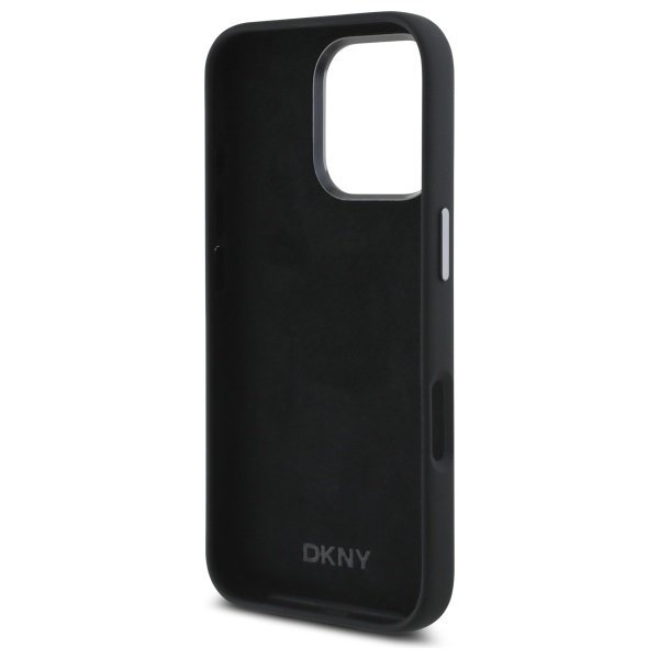 DKNY DKHCP16LSMCBSK iPhone 16 Pro 6.3&quot;   czarny/black hardcase Liquid Silicone Metal Logo