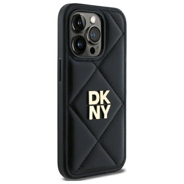 DKNY DKHCP14XPQDSLK iPhone 14 Pro Max    6.7&quot; czarny/black Quilted Stack Logo