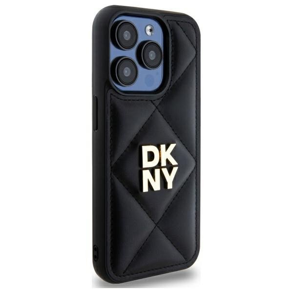 DKNY DKHCP15XPQDSLK iPhone 15 Pro Max    6.7&quot; czarny/black Quilted Stack Logo