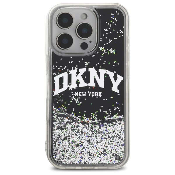 DKNY DKHCP16XLBNAEK iPhone 16 Pro Max    6.9&quot; czarny/black hardcase Liquid Glitter Arch Logo