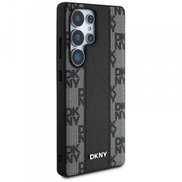 Etui DKNY Leather Checkered Pattern      MagSafe do Samsung Galaxy S25 Ultra czarny