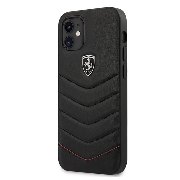 Ferrari FEHQUHCP12SBK iPhone 12 mini 5,4&quot; czarny/black hardcase Off Track Quilted
