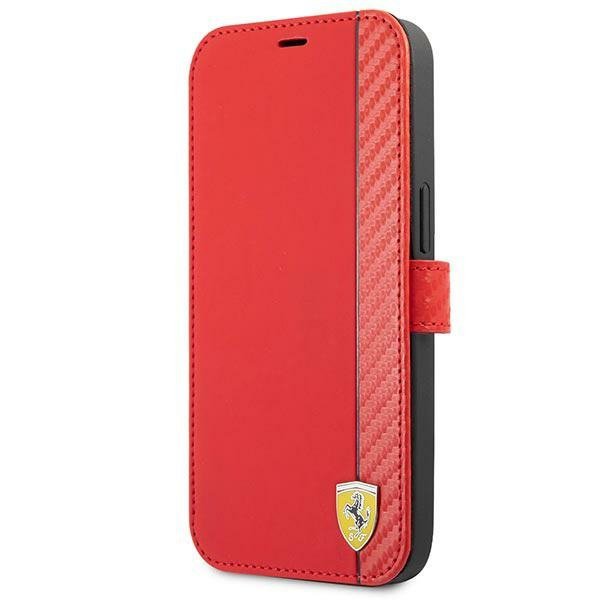 Ferrari FESAXFLBKP13SRE iPhone 13 mini 5,4&quot; czerwony/red book On Track Carbon Stripe