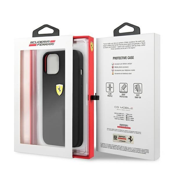Ferrari FESSIHCP13MBK iPhone 13 / 14 /15 6.1&quot; czarny/black hardcase Silicone