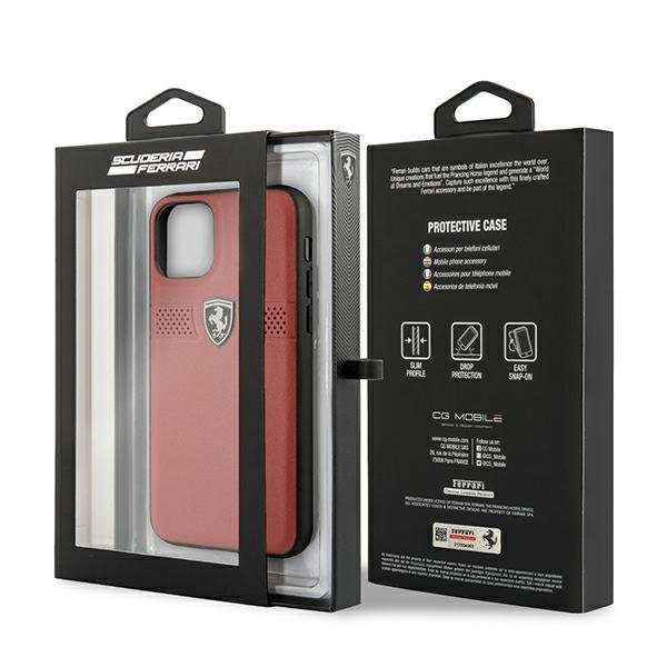 Ferrari FEOBAHCN58RE iPhone 11 Pro 5,8&quot; czerwony/red hardcase Off Track Leather
