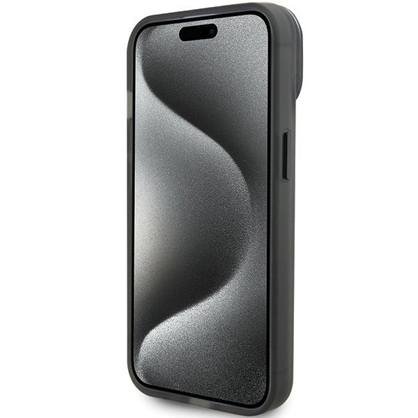Ferrari FEHMP15SUSCAK iPhone 15 / 14 / 13 6.1&quot; czarny/black hardcase Ring Stand 2023 Collection MagSafe