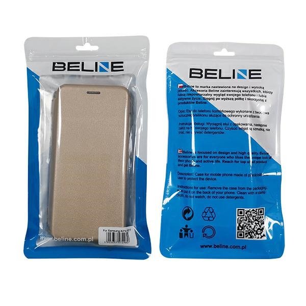Beline Etui Book Magnetic Samsung A21s A217 złoty/gold