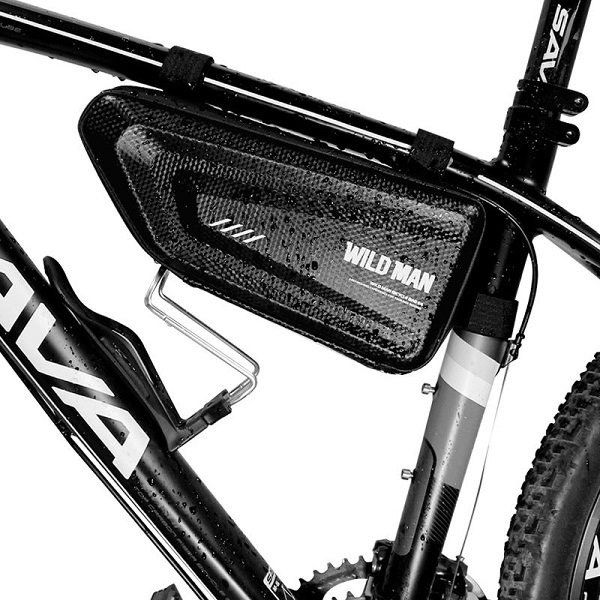 WILDMAN Etui/sakwa na ramę roweru L E4   1.5L uchwyt rowerowy czarna/black