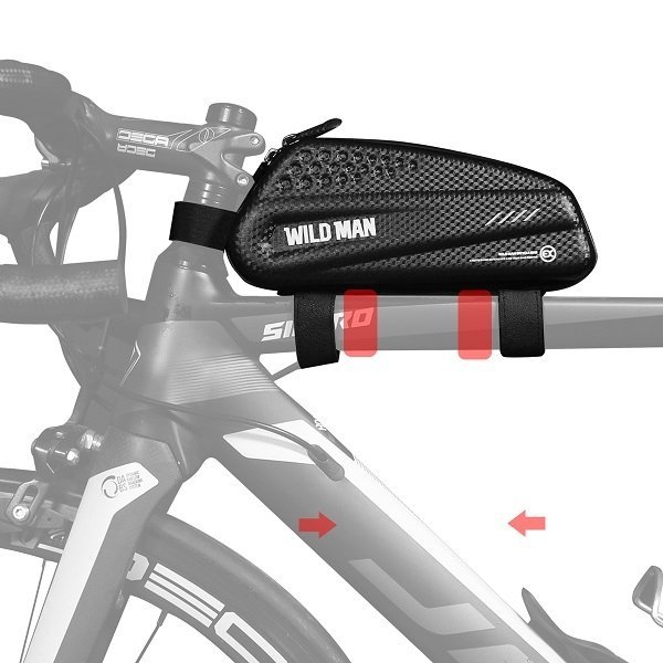 WILDMAN Etui/sakwa na ramę roweru EX 1L  uchwyt rowerowy czarna/black