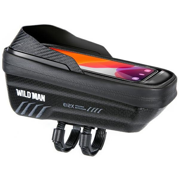 WILDMAN Etui/uchwyt rowerowy M E12Xsakwa na ramę czarna/black