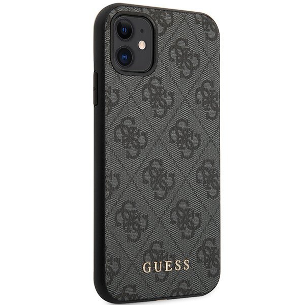 Guess GUHCN61G4GG iPhone 11 6,1&quot; / Xr szary/grey hard case 4G Collection
